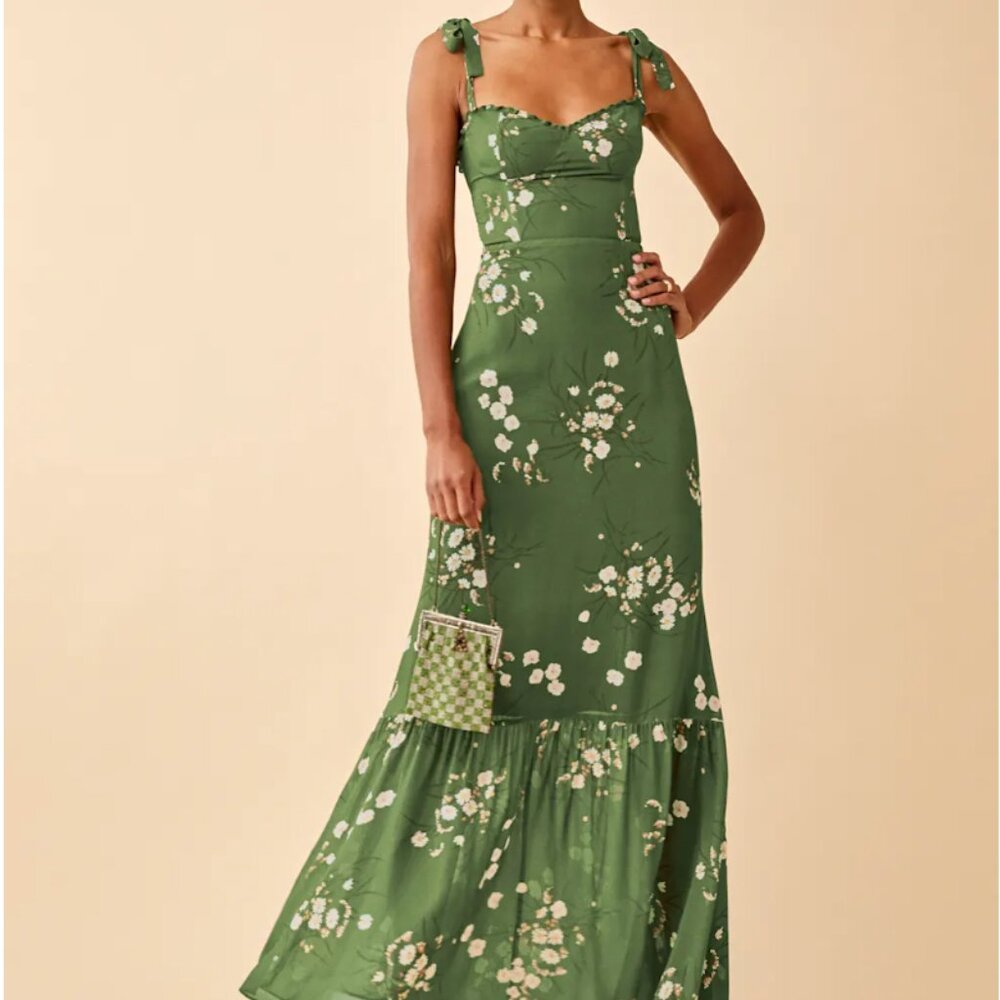 Reformation Jasen Dress Lomita - Size 6 - Worn Once!